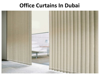 Office Curtains Abu Dhabi