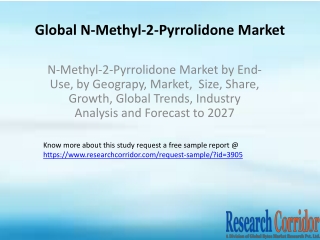 N-Methyl-2-Pyrrolidone Market by End- Use, by Geograpy, Market,  Size, Share, Growth, Global Trends, Industry Analysis a