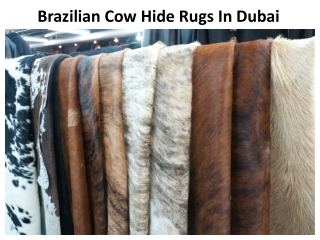 Brazilian Cow Hides Rugs Dubai