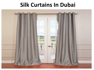 SILK CURTAINS IN DUBAI