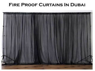 Fireproof Curtains Dubai