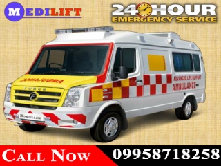 Get Amazing Medical Amenities are in Medilift Ambulance in Boring Road and Mahendru (Patna)