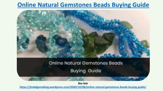 Online Natural Gemstones Beads Buying Guide