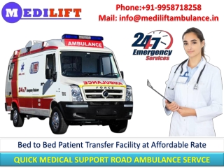 Take ICU Facility Ambulance Service in Nehru Place and Vasantkunj Delhi