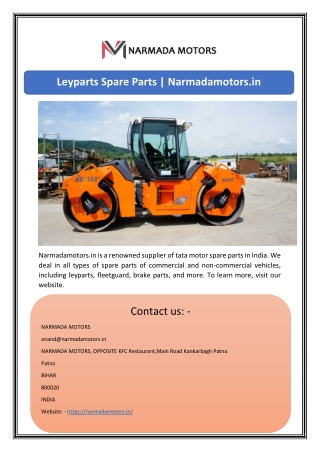 Leyparts Spare Parts | Narmadamotors.in