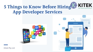 5 Things to Know Before Hiring App Developer Services