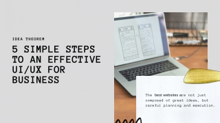 5 simple steps to an effective UI UX for business