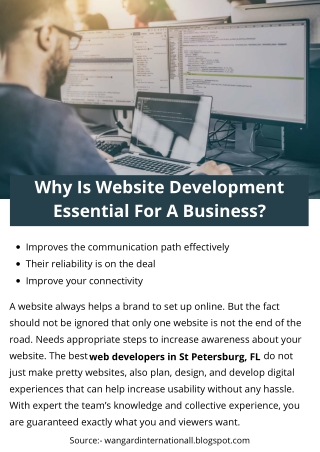 Why Is Website Development Essential For A Business?