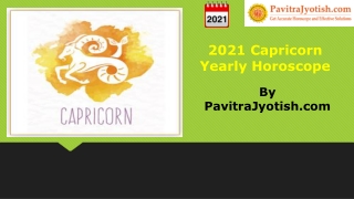 2021 Capricorn Yearly Horoscope Predictions