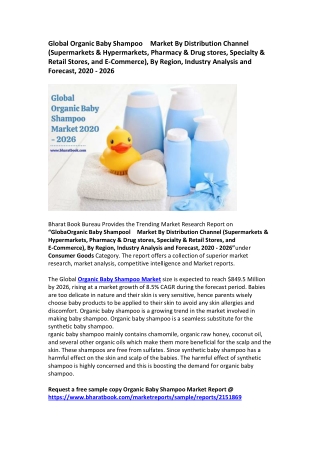Global Organic Baby Shampoo Market Research Report 2020-2026