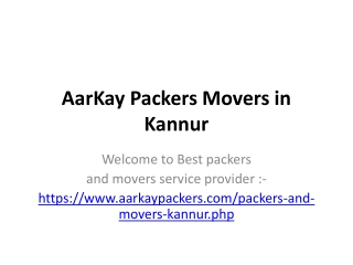 AarKay Packers Movers in Kannur