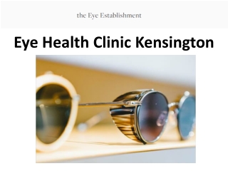 Eye Health Clinic Kensington