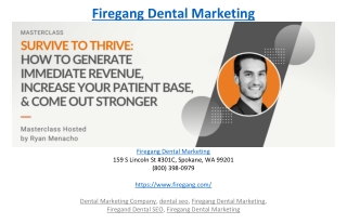 Firegang Dental Marketing