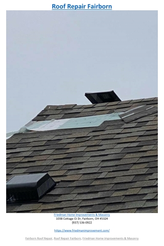 Roof Repair Fairborn