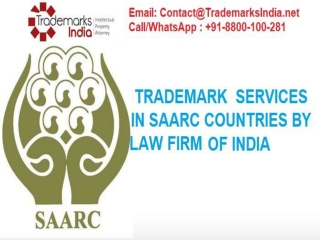 Excellent Trademark Services in SAARC Countries