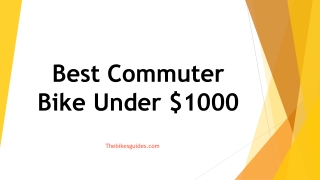 Best Commuter Bike under 1000