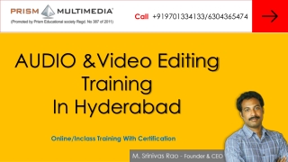 Video Editing Certification Online Training Classes - Prism Multimedia