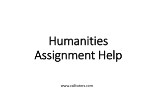 Humanities Assignment Help