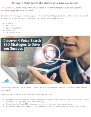 Discover 4 Voice Search SEO Strategies to Drive you Success