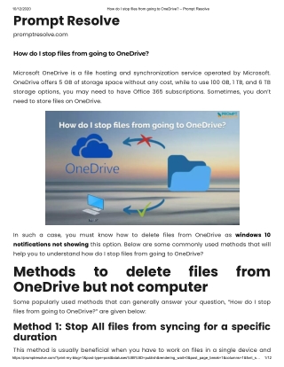 How do I stop files from going to OneDrive?