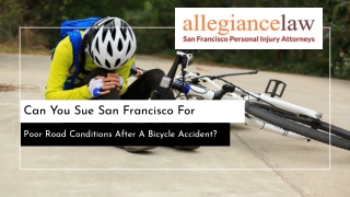 Can You Sue San Francisco For Poor Road Conditions After A Bicycle Accident?