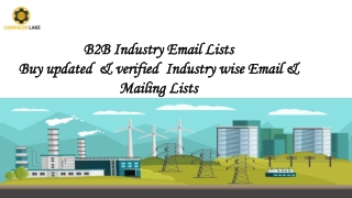 Buy updated & verified Industry email lists