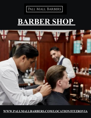 Pall Mall Barbers Fitzrovia