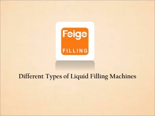 Liquid Filling Machines Manufacturer