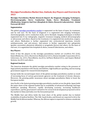 Meralgia Paresthetica Market Size, Outlook, Key Players and Overview By 2023