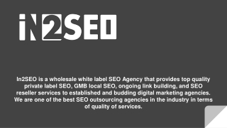 White Label GMB Local SEO - In2SEO