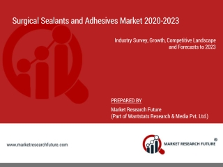 Surgical Sealants and Adhesives Market 2020 Trends, Size, Growth, Segments, Supply, Demand and Regional Study by Forecas
