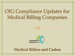 The OIG has identified 7 fundamental elements to an effective compliance program.