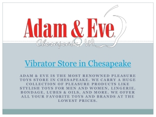 Best Vibrator  Store in Chesapeake