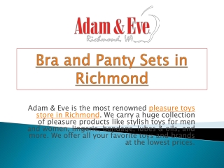 Bra and Panty Sets in Richmond