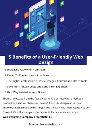 5 Benefits of a User-Friendly Web Design