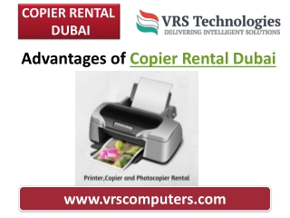 Advantages of Copier Rental in Dubai