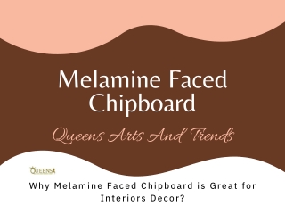 Why Melamine Faced Chipboard is Great for Interiors Decor