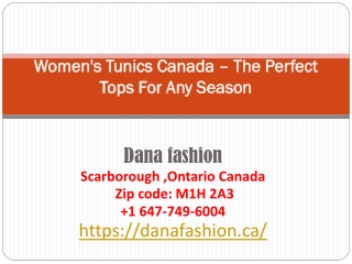 Women's Tunics Canada – The Perfect Tops For Any Season