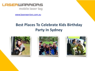 Best Places To Celebrate Kids Birthday Party In Sydney