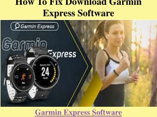 How  To fix Download Garmin Express Software