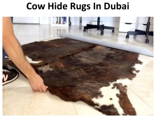COWHIDE RUGS IN DUBAI