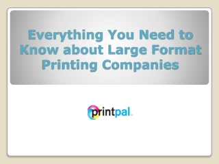 Everything You Need to Know about Large Format Printing Companies