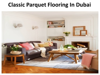 Classic Parquet Flooring Dubai