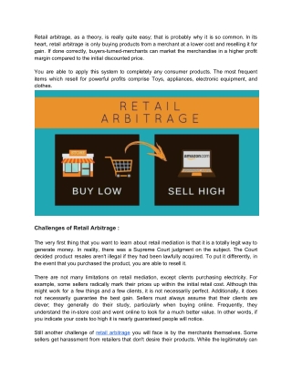 How to Start a Business Using Retail Arbitrage on amazon