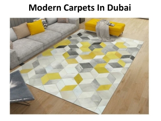 Modern Carpets In Dubai