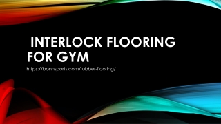 Interlock Flooring for GYM