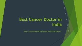 Best Cancer Doctor in India