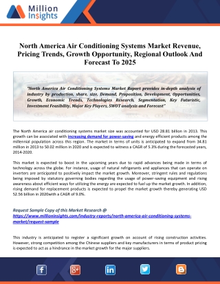 North America Air Conditioning Systems Market Share, Revenue, Drivers, Trends And Influence Factors Historical & Forecas