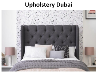 Upholstery Dubai