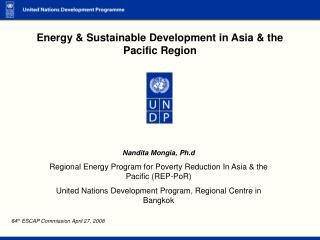 Energy & Sustainable Development in Asia & the Pacific Region